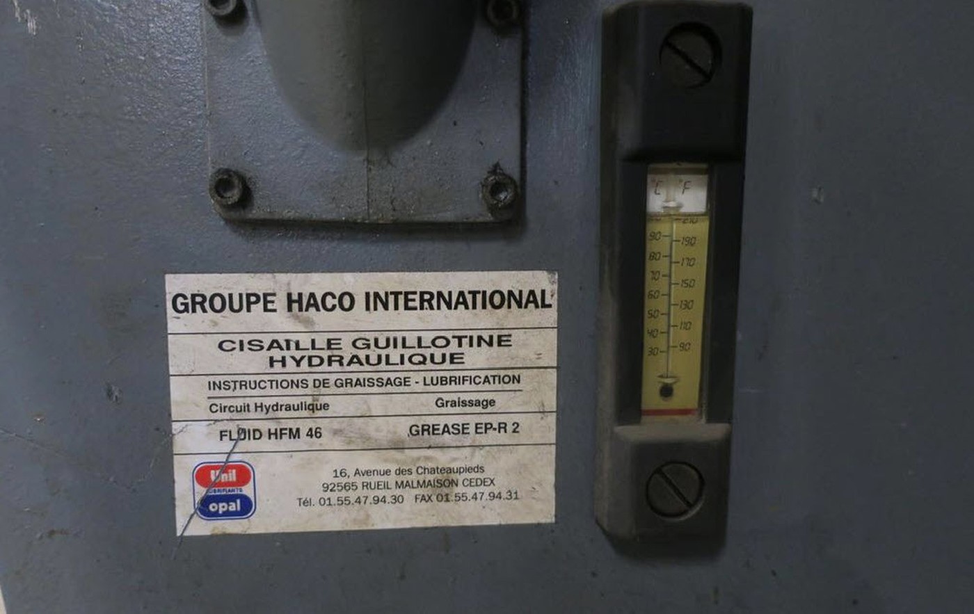 Гидравлические гильотинные ножницы HACO Belgium HSLX 4013 фото на Industry-Pilot
