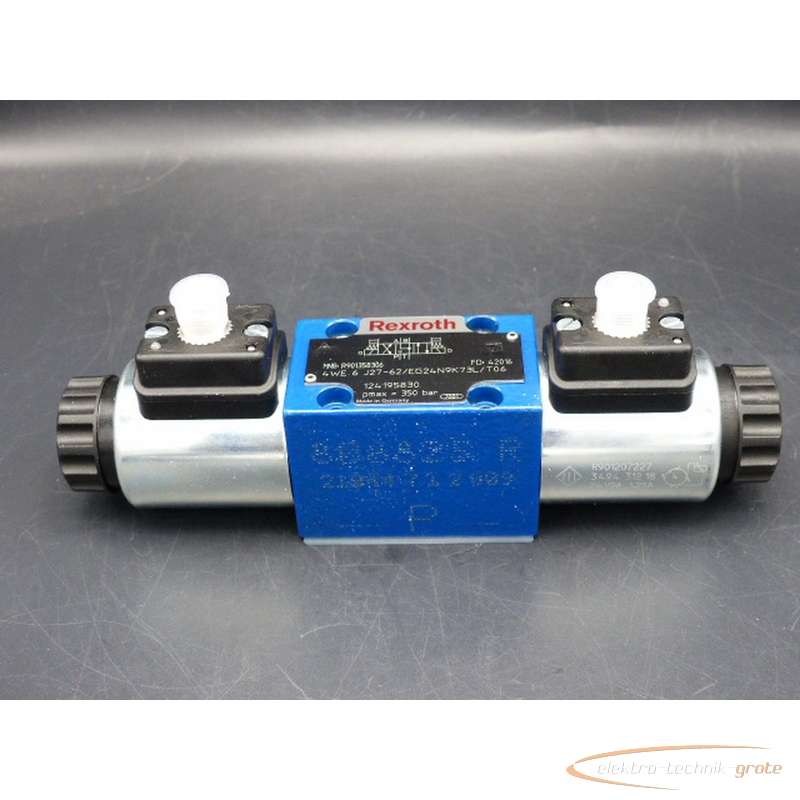 Rexroth Rexroth 4WE 6 J27-62-EG24N9K73L-T06 - 4WE 6 J27-62 -E G24N9K73L - T06 Hydraulikventil MNR: R901358306 , Spulenspannung 24 VDC без эксплуатации!  фото на Industry-Pilot