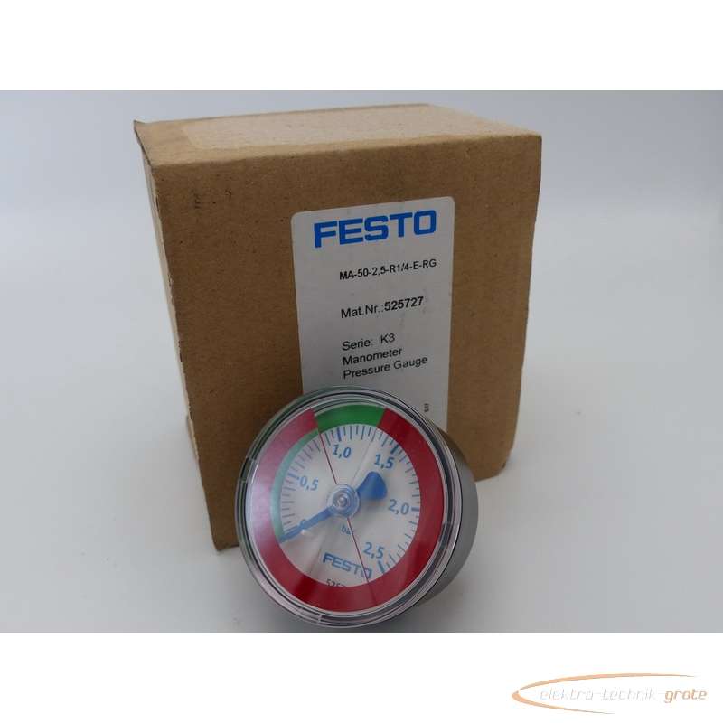 Manometer Festo MA-50-2.5-R1-4-E-RG525727 ungebraucht!  photo on Industry-Pilot