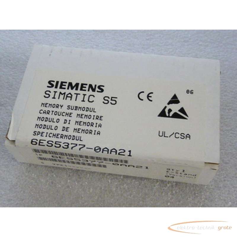 Серводвигатель Siemens Simatic S5 EPROM 6ES5377-0AA21 7340-B8 фото на Industry-Pilot