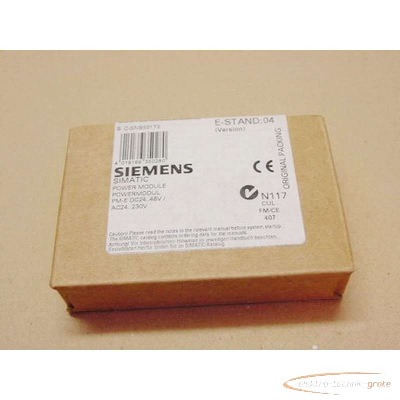 Модуль Siemens S7 - Power e 6ES7138-4CB10-0AB0 фото на Industry-Pilot