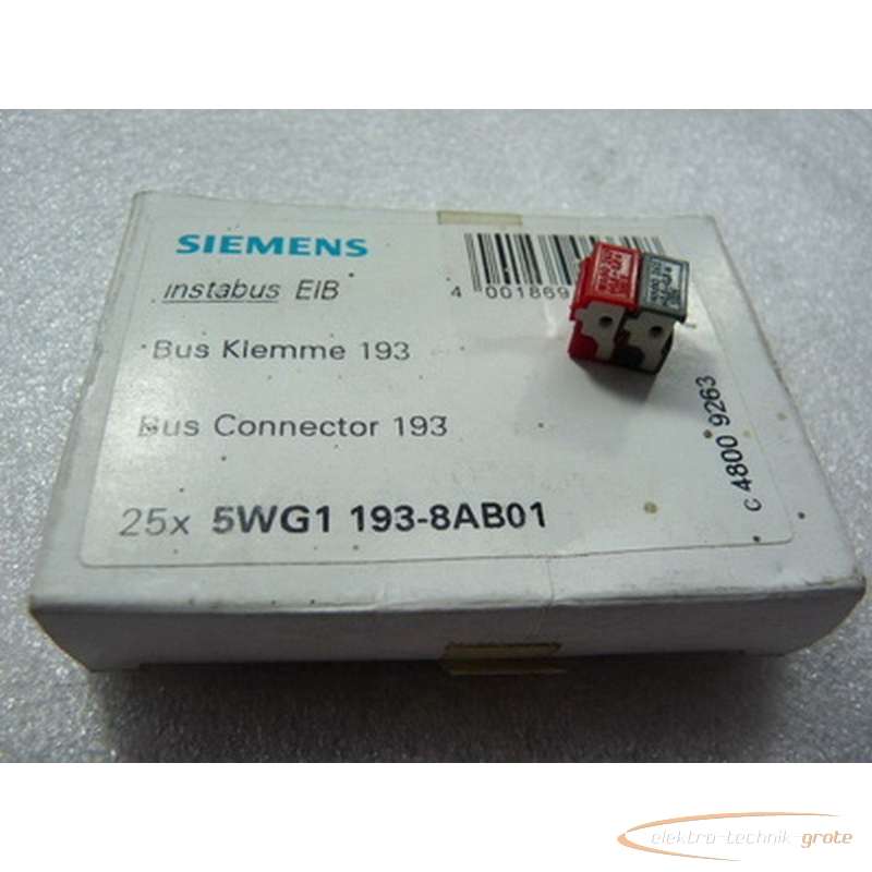 Klemme Siemens 5WG1193-8AB01 Bus193 VPE = 25 Stück Bilder auf Industry-Pilot