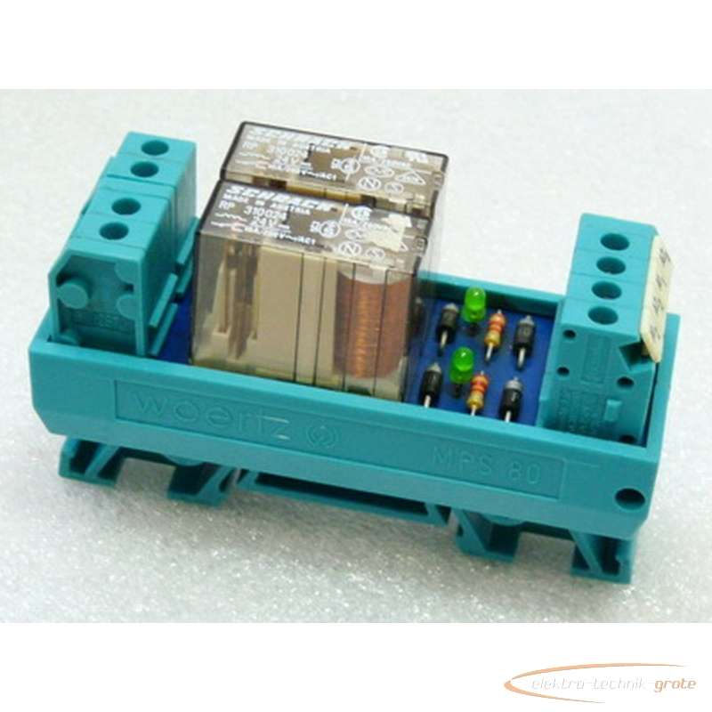 Relay Woertz MPS 80 Terminal mit 2 SchrackRP 310024 photo on Industry-Pilot