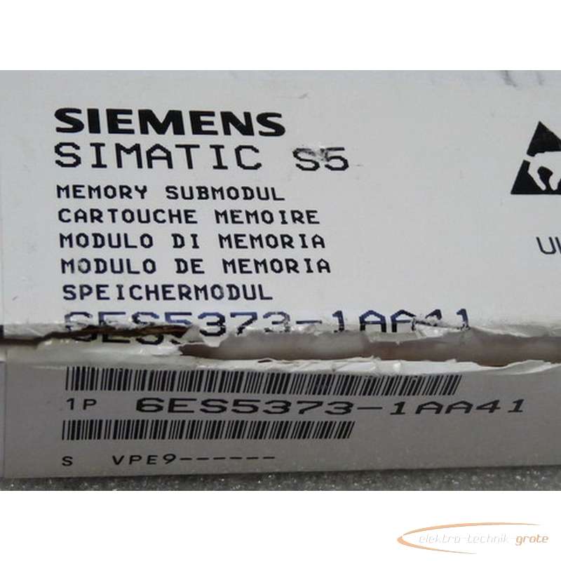 Серводвигатель Siemens Simatic S5 E-Prom 6ES5373-1AA41 без эксплуатации! 25514-B160 фото на Industry-Pilot