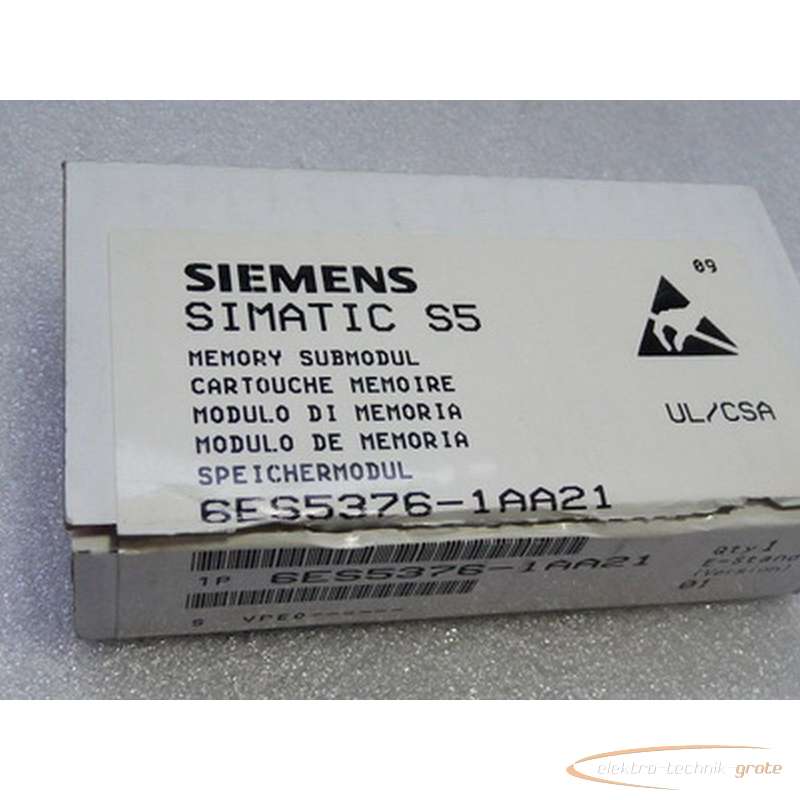 Серводвигатель Siemens Simatic S5 E-Prom 6ES5376-1AA21 25525-B160 фото на Industry-Pilot