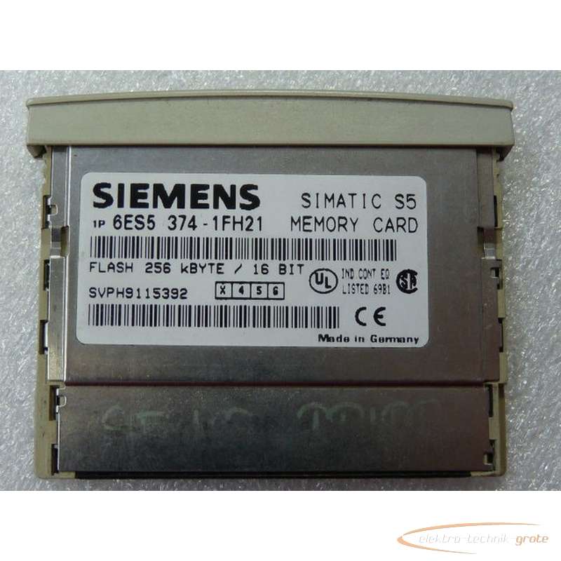 Servomotor Siemens 6ES5374-1FH21 Memory Card photo on Industry-Pilot