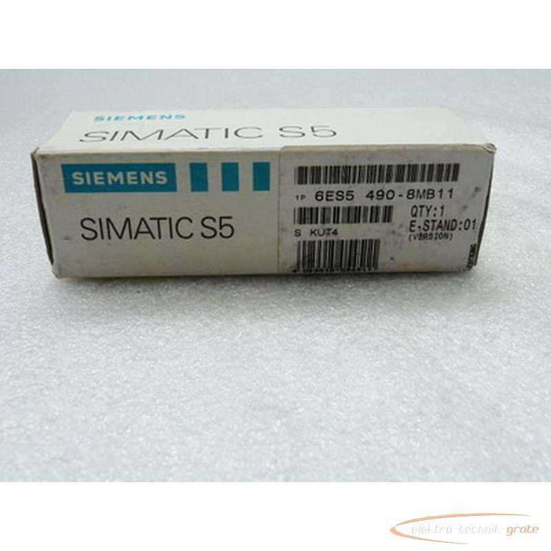 Серводвигатель Siemens Simatic S5 6ES5 490-8MB11 Schraubstecker без эксплуатации in geöffneter OVP фото на Industry-Pilot