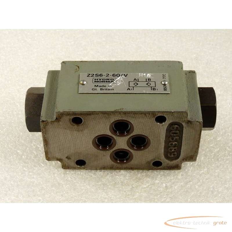 Back valve Hydronorma Z2S6-2-60-V H16 30167-L 135B photo on Industry-Pilot