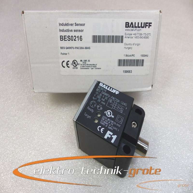 Balluff Balluff BES0216 BES Q40KFU-PAC20A-S04G Induktiver Sensor -ungebraucht- photo on Industry-Pilot