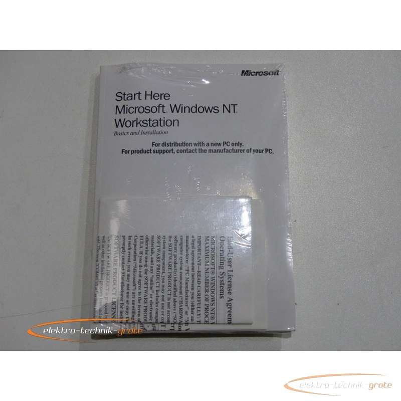  Microsoft Windows NT Workstation 4.0 1-2CPU Englisch - без эксплуатации! - фото на Industry-Pilot