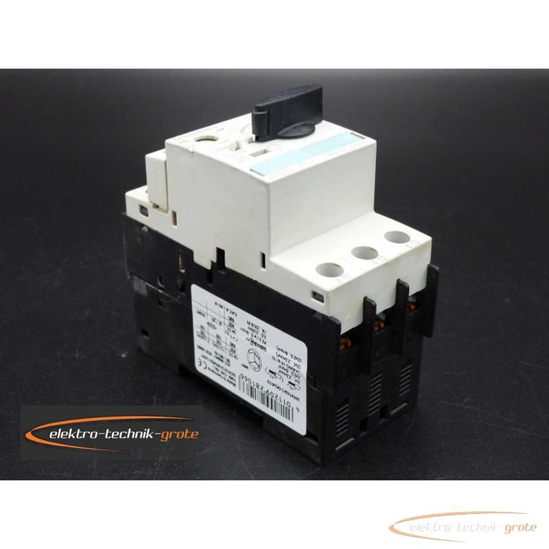 Servomotor Siemens 3RV1021-0GA10 Leistungsschalter mit 3RV1901-1E Hilfsschalter photo on Industry-Pilot