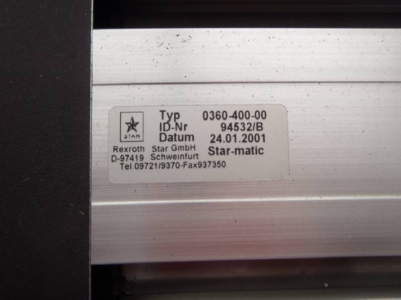 Linear drive REXROTH STAR STARMATIC CKK 0360-400-00 ( CKK0360-400-00 ) Neu  photo on Industry-Pilot