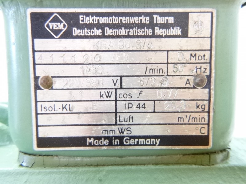 محرك سيرفو تيار متردد VEM KRA 90,3/4 Wellendurchmesser: Ø 18 mm Neu ! الصورة على Industry-Pilot