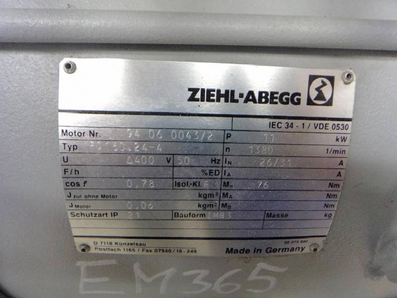 محرك سيرفو تيار متردد ZIEHL-ABEGG RD 160.24 - 4 ( RD160.24-4 ) IP55 gebraucht  الصورة على Industry-Pilot