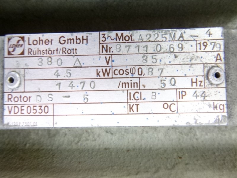 Трехфазный сервомотор LOHER A225MA-4 gebraucht ! фото на Industry-Pilot