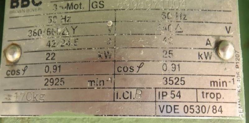 محرك سيرفو تيار متردد BBC QU 180 M2 BG ( QU180M2BG ) Wellendurchmesser: Ø 48 mm الصورة على Industry-Pilot