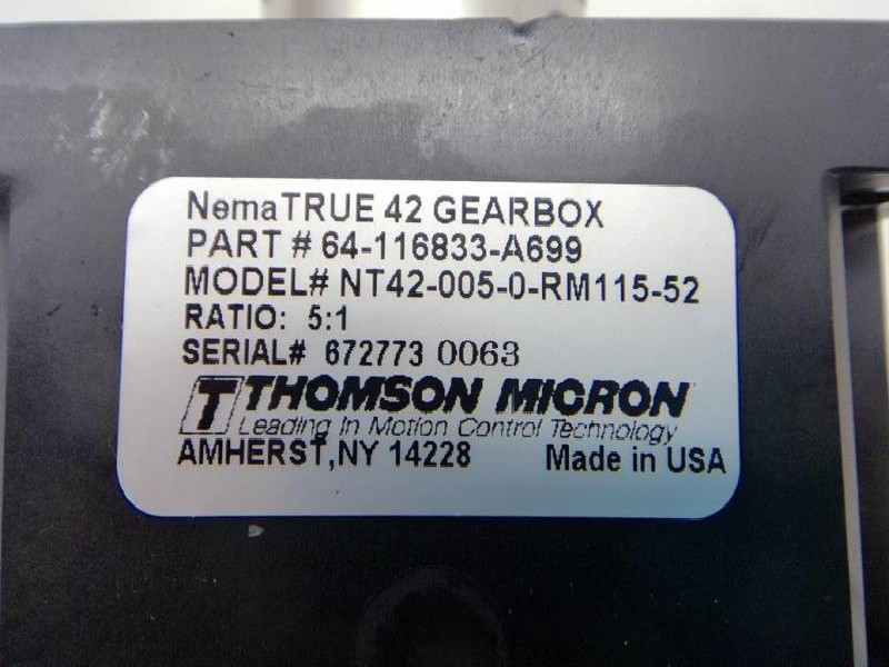  ALLLEN-BRADLEY MPL-B430P-HJ24AA THOMSON MICRON NT42-005-0-RM115-52 gebraucht ! GM540 الصورة على Industry-Pilot