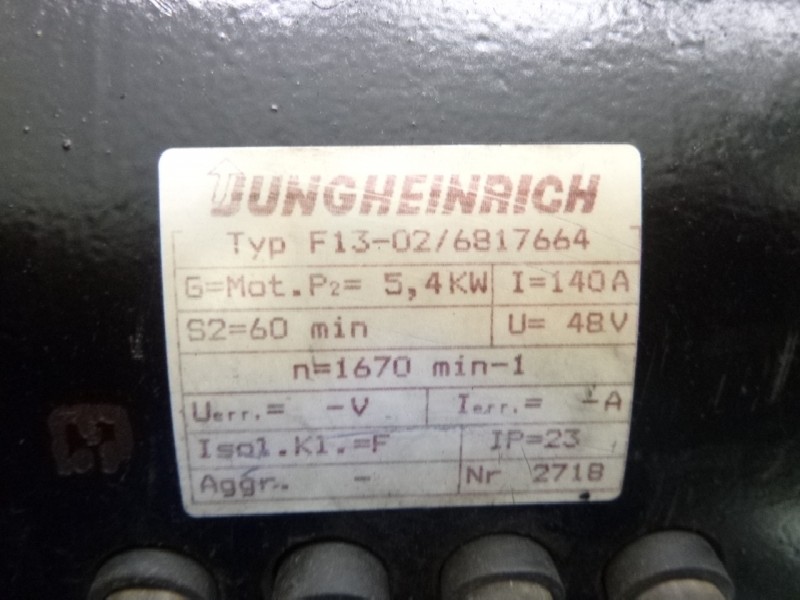 محرك تيار مستمر JUNGHEINRICH F13-02/6817664 Ersatzteil u.a. für JUNGHEINRICH  ETV A 13,5 GE gebraucht  الصورة على Industry-Pilot