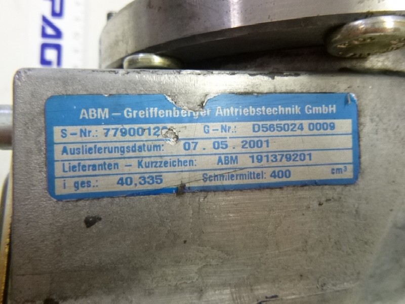 Мотор-редуктор ABM GREIFFENBERGER ANTRIEBSTECHNIK GmbH 191379201 Ersatzteil u.a. für elektrische Gabelhubwagen MIC ! gebraucht ! фото на Industry-Pilot