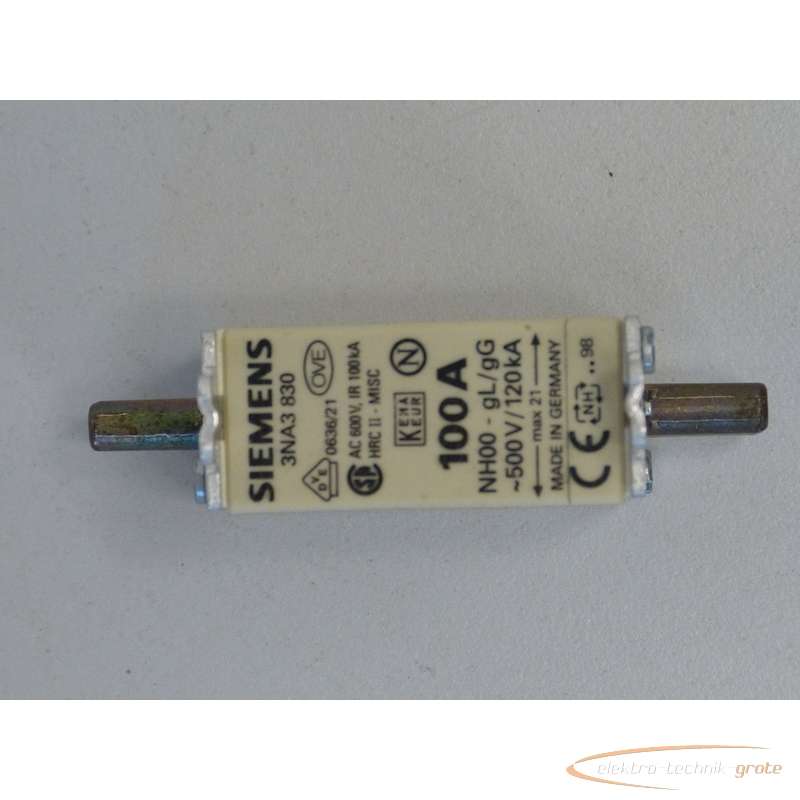 Conducting element Siemens 3NA3830 NH- 100A - ungebraucht! - photo on Industry-Pilot