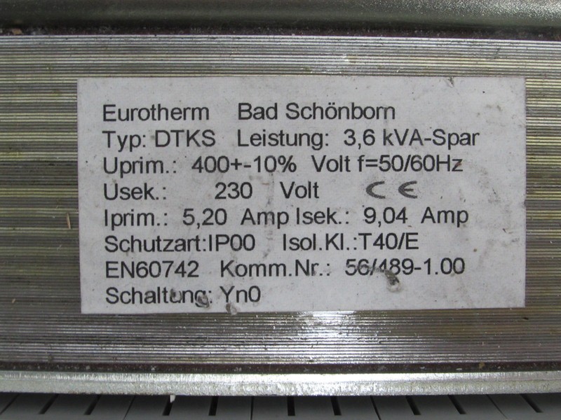Частотный преобразователь  Eurotherm Bad Schönborn Transformer DTKS 3,6kVA-Spar Top Zustand фото на Industry-Pilot