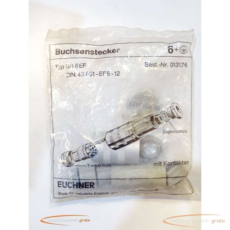 Plug Euchner SR 6 EF Buchsenstecker 013176 - ungebraucht! - photo on Industry-Pilot
