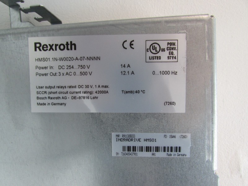 محول-التردد Rexroth HMS01.1N-W0020-A-07-NNNN MNR: R911295323 NEUWERTIG الصورة على Industry-Pilot