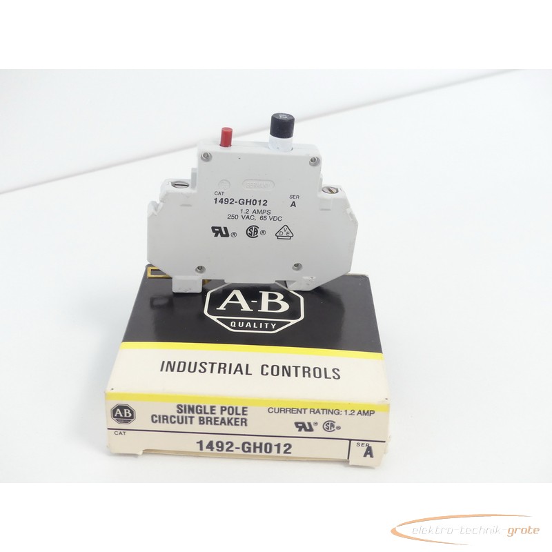 Защитный выключатель Allen Bradley 1492-GH012 Schutzschalter Serie A - без эксплуатации! - фото на Industry-Pilot