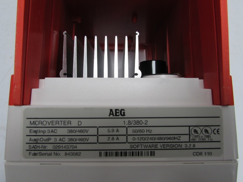 Frequency converter AEG Microverter D 1.8/380-2 Frequenzumrichter Sach Nr. 029143704 unused OVP photo on Industry-Pilot