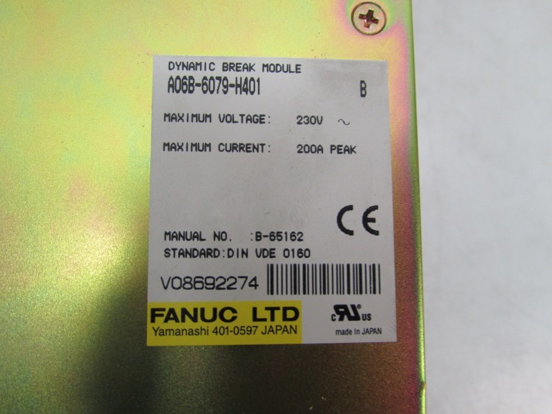 Module Fanuc A06B-6079-H401 Dynamic Break Module 230V 200A neuwertig photo on Industry-Pilot