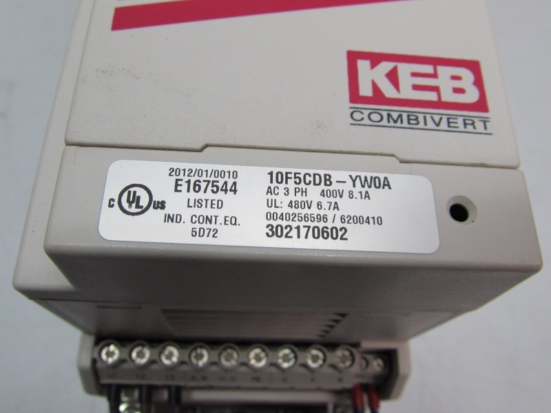 Frequency converter KEB 10F5CDB-YW0A Frequenzumrichter 10.F5.CDB-YW0A 2.2kW 5,8A 400V + Netzfilter n photo on Industry-Pilot