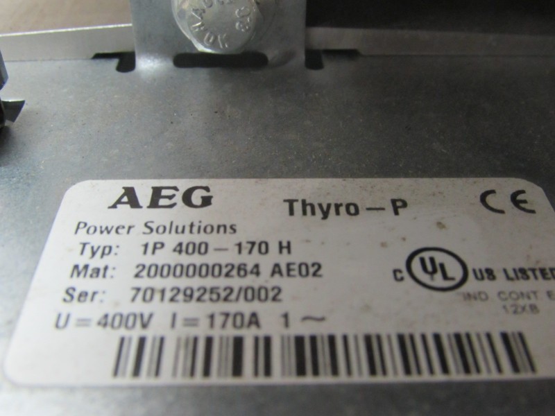 Частотный преобразователь AEG Thyro-P Power Solutions 1P 400-170 H 400V 170A 1P400-170H Top Zustand фото на Industry-Pilot