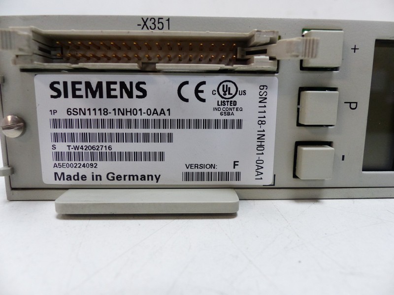 Frequenzumrichter Siemens 6SN1118-1NH01-0AA1 + Profibus 6SN1114-0NB00-0AA2 Vers.F TOP ZUSTAND Bilder auf Industry-Pilot
