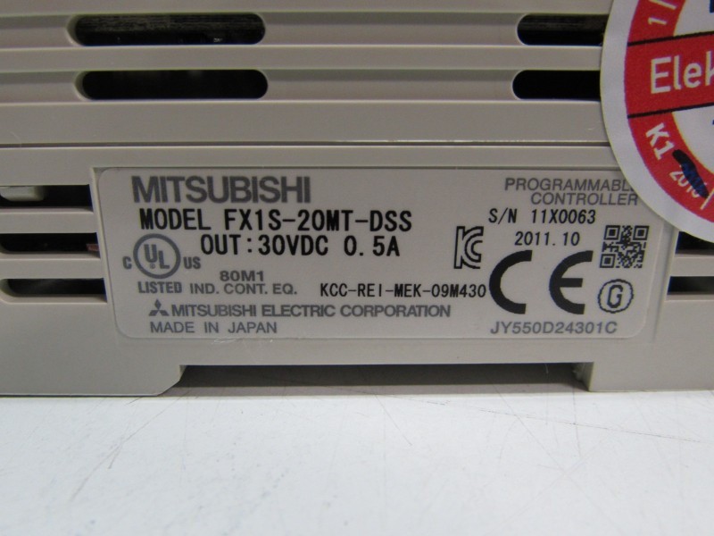 Серводвигатели Mitsubishi FX1S-20MT-DSS Programmable Controller 30VDC 0.5A Neuwertig фото на Industry-Pilot