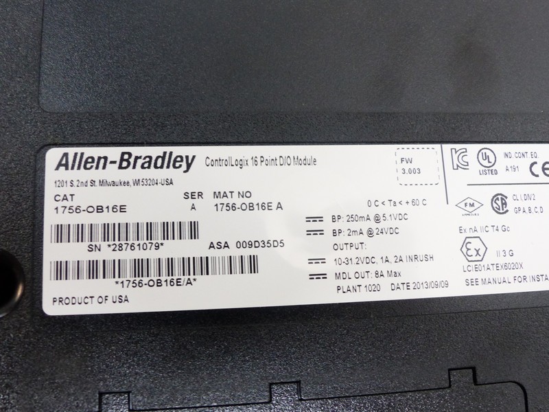 Модуль Allen Bradley 1756-OB16E ControlLogix 16 Point D/O Modul Ser.A  NEUWERTIG фото на Industry-Pilot