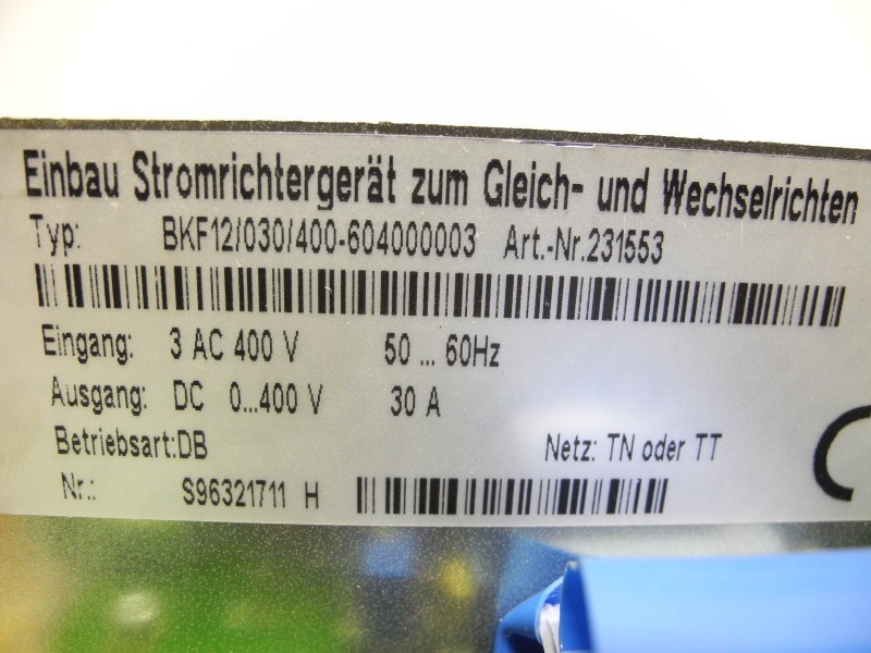 Частотный преобразователь Baumüller BKF12/030/400-604000003 DC Drive Stromrichtgerät 400V 30A Unbenutzt фото на Industry-Pilot