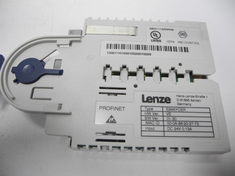 Module Lenze Servo Drive 9400 E94AYCER Profinet HW Ver. VE Extension Modul Top Zustand photo on Industry-Pilot