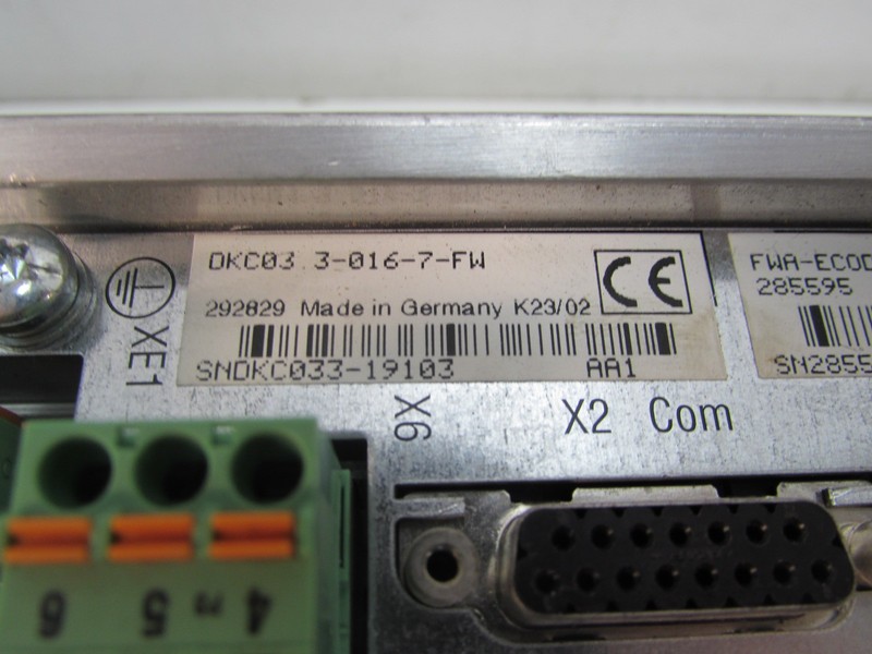 Frequency converter Rexroth ECO Drive Servo DKC03.3-016-7-FW FWA-EC0DR3-FGP-03VRS-MS TOP ZUSTAND photo on Industry-Pilot