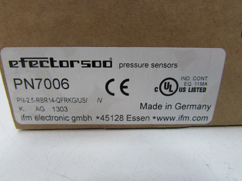 Сенсор ifm electronic PN7006 efector500 Drucksensor Pressure Sensor unbenutzt фото на Industry-Pilot
