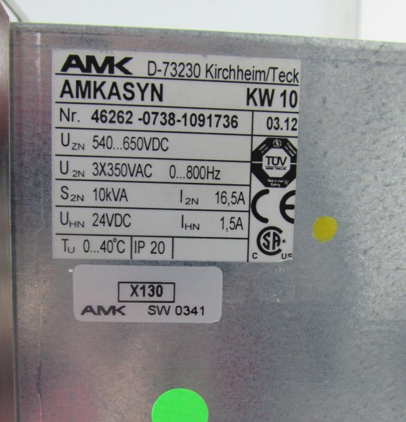Частотный преобразователь AMK AMKASYN KW10 KW 10 + KW-R03 Servo Drive TESTED NEUWERTIG фото на Industry-Pilot