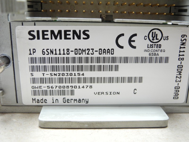 Control board Siemens Simodrive 6SN1118-0DM23-0AA0 Regeleinschub Version: C Top Zustand photo on Industry-Pilot