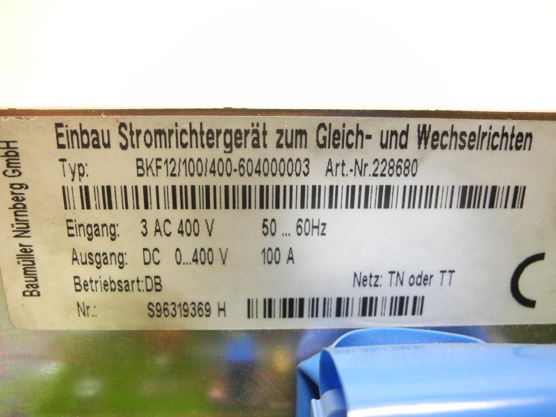 Частотный преобразователь Baumüller BKF12/100/400-604000003 DC DRIVE Stromrichtgerät 400V 100A NEUWERTIG фото на Industry-Pilot