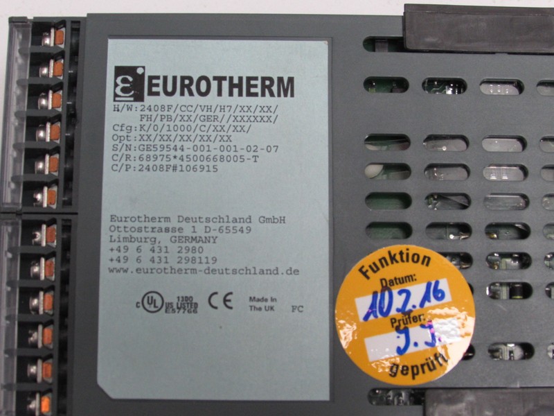  Eurotherm 2408F Programmregler Temperature Controller 2408F/CC/VH/H7/XX Top الصورة على Industry-Pilot