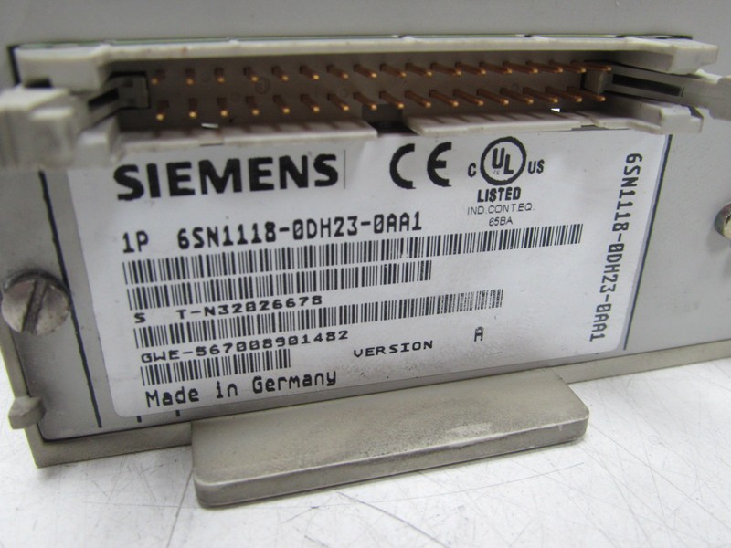 Плата управления Siemens Simodrive 6SN1118-0DH23-0AA1 Regelungseinschub Vers.A TESTED TOP ZUSTAND фото на Industry-Pilot