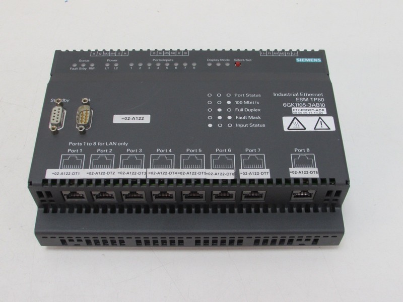 محول-التردد Siemens Simatic Net Industrial Ethernet ESM TP80 6GK1 105-3AB10 E-St.4 NEUWERTIG الصورة على Industry-Pilot