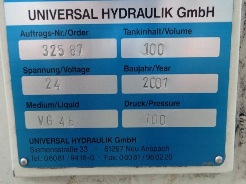 Hydraulic unit UNIVERSAL HYDRAULIK 100 bar 0513300403 210 bar 16 cm³ gebraucht, geprüft ! Hydraulikaggregat  4 kW, 100 bar photo on Industry-Pilot