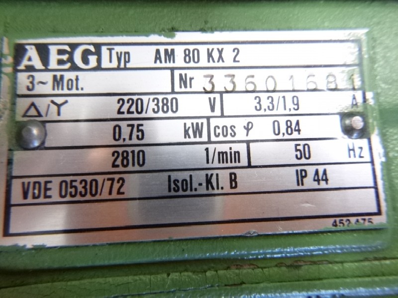 Гидравлический агрегат VICKERS Pumpe: GPA12-EM1-20 Wärmetauscher: LÄNGERER & REICH 5.0230.2.16-0400 Motor: AEG Type AM 80 KX 2 gebraucht ! Hydraulikaggregat 0,75 kW фото на Industry-Pilot
