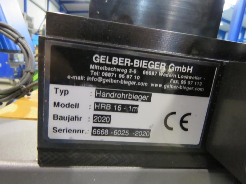 Pipe-Bending Machine Gelber Bieger HRB 16 1000 D0HY0DA3 photo on Industry-Pilot