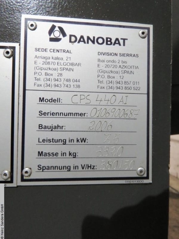 Bandsäge BERG & SCHMID / DANOBAT CPS 440 AI - VOLLAUTOMATISCH Bilder auf Industry-Pilot
