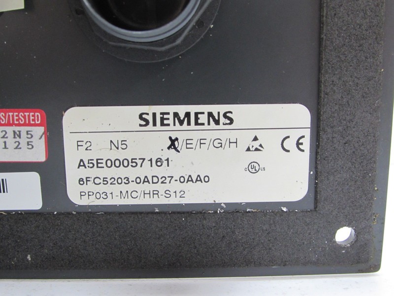 Панель управления Siemens 6FC5203-0AD27-0AA0 Ver: D Steuertafel Top Zustand фото на Industry-Pilot